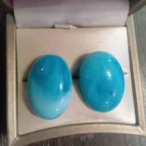 Turquoise Oval Earrings
